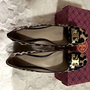 Tory Burch animal print shoes